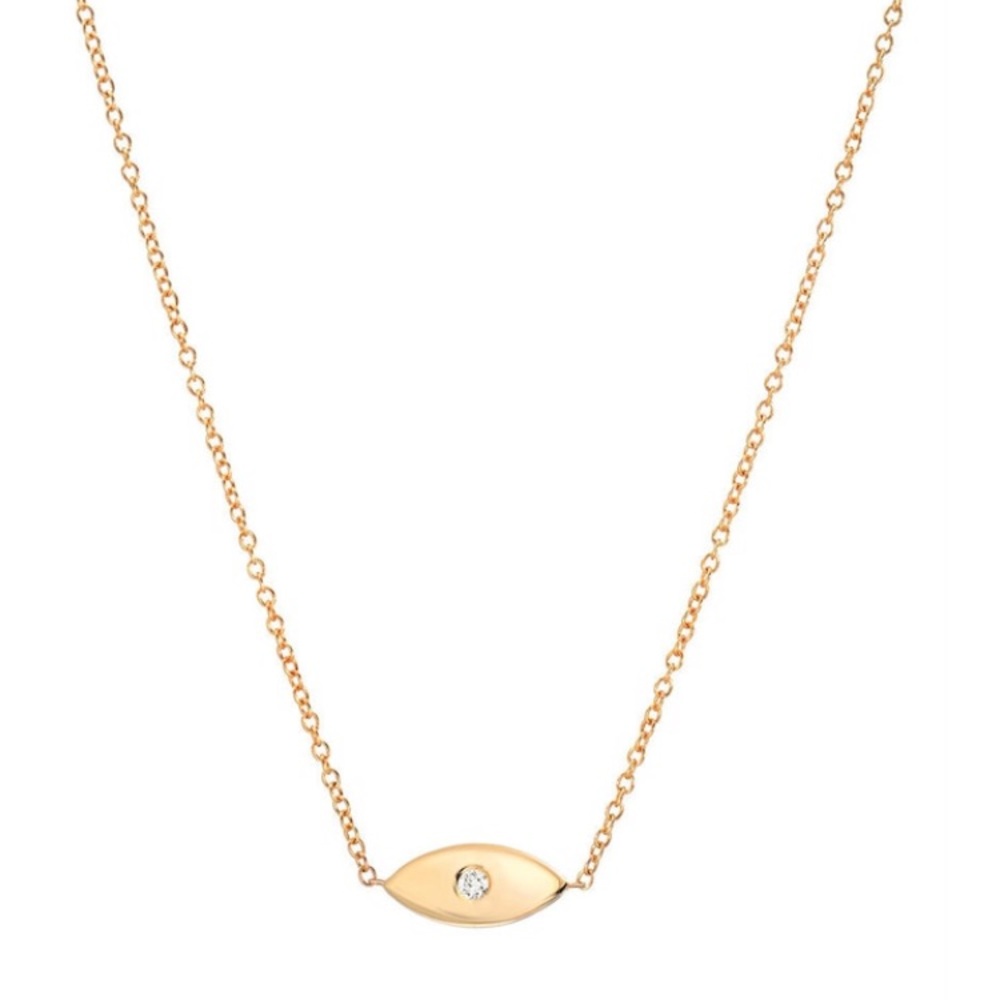 Zoe Lev - Diamond Evil Eye Necklace